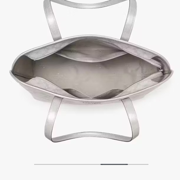 Kate Spade Silver Tote Bag - Picture 4 of 6